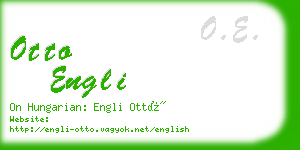 otto engli business card